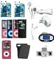14 pieces FULL ACCESSORY BUNDLE SET for iPod Nano 4th Gen: iPod Nano 4th Gen Pink Leather Case + BLACK silicone skin case + Blue Silicone skin case + Sporty Armband + Pink Silicon Skin case+ Clear Silicon Skin case + Wireless FM Transmitter + Foldable Speaker + USB Wall Charger + USB CAR Charger + Premium White Stereo Headphone + 2X Screen Protector + iPhone 3G headphone splitter