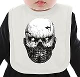 Crazy zombie head ネクタイを有する有機ビブ Medium