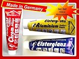 Produkt-Bild: Elsterglanz 3er SET 150ml XXL Tube Chrom,Universal,Aluminium Politur, Paste