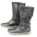 INDIGO KID'S Kinder Winter Stiefel, Reissverschluss, gefüttert, schwarz