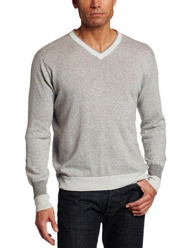 Perry Ellis Mens Long V-Neck Sweater