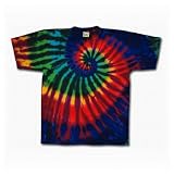 Youth Tie Dye Mania Extreme Rainbow Swirl Tie-Dye Short Sleeve T-shirt