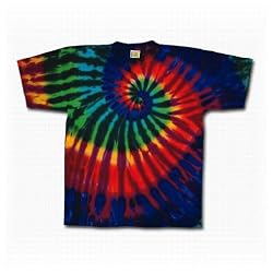 Youth Tie Dye Mania Extreme Rainbow Swirl Tie-Dye Short Sleeve T-shirt