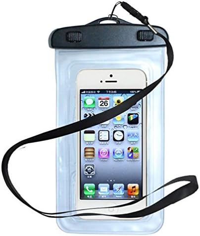 Extrafunn Waterproof Pouch Bag Case for iPhone 6 Plus/6/5s/5/5c, Samsung Galaxy S6/S6 EDGE/S5/S4/NOTE 4/3/2, HTC ONE M9/M8/M7, SONY Z4/Z3/Z2, Google Nexus 6/5/4, Smartphone Waterproof Protector for Boating/Hiking/Swimming/Diving (Transparent)