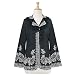 Lace Ruffle Trim Embroidered Wool Jacket (Petite, Tall & Misses Sizes XS-3X)