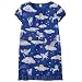 Girls' Nick & Nora® Short Sleeve Nightgown Unicorn Print - Blue