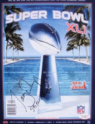 Tony Dungy Signed Indianapolis Colts Super Bowl XLI Program JSA - Autographed NFL Magazines