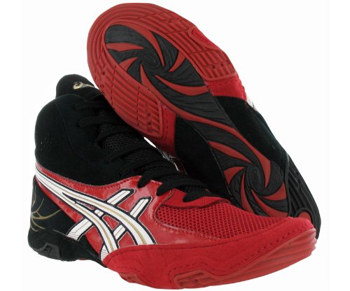 ASICS Men's Cael Wrestling Shoe,Black/White/Red,10.5 D US ASICS Men's Cael Wrestling Shoe,Black/White/Red,10.5 D US