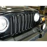Rampage 86514 Gloss Black Powder Coat Sport Mesh 3D Wire Grille by Rampage