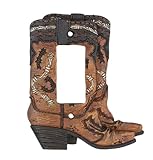 Cowboy Boots Single Rocker Switch Plate Electrical Cover - Rustic Western Cowboy Boot Decor