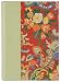 Red Paisley Journal, Genuine Leather Spine with Paisley Paper on Cover, Lined, 5x7"