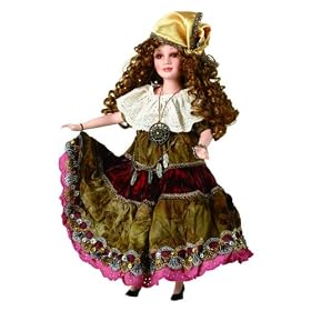 JASMINE 18in Porcelain Ethnic Doll ~Retired by Duck House Dolls