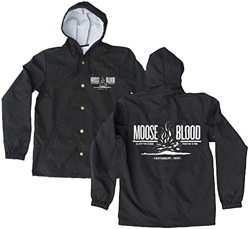 Moose Blood Men's Campfire Windbreaker Small Black