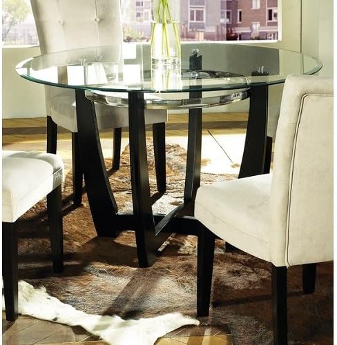 Greyson Living Monoco 48-inch Round Glass Top Dining Table