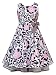 Rare Editions Girls PLUS Size BROWN IVORY PINK SIDE BOW FLORAL PRINT Special Occasion...