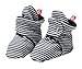 Zutano Baby Bootie, Black Candy Stripe, 6 Months