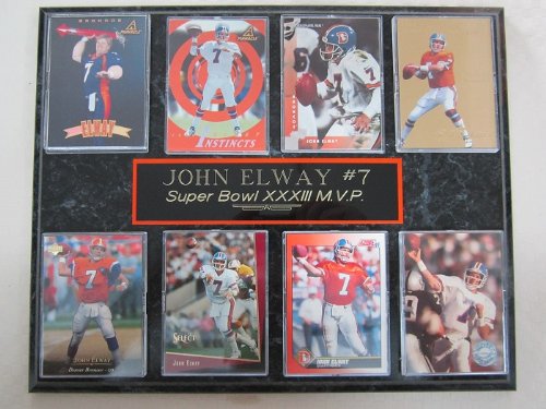 Denver Broncos John Elway 8 Card Plaque