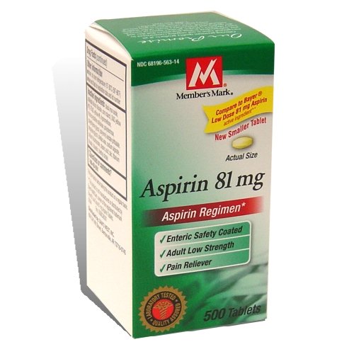 Member's Mark Aspirin 81mg - 500 ct