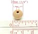 300PC Natural Wooden Beads Spacers 10x9mm Beading Supplies [Office Product]
