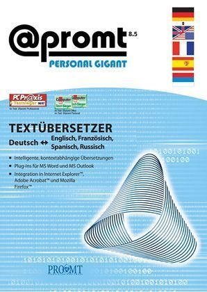 promt Personal 8.5 Gigant Deutsch - Englisch, Französisch, Spanisch und Russisch
