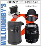 Sony SAL18250 DT 18-250mm f/3.5-6.3 High Magnification Zoom Lens + Sony C-S ....