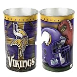 Minnesota Vikings NFL Tapered Wastebasket (15 Height)