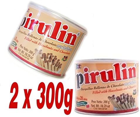 Pirulin Wafer Filled with Hazelnut and Chocolate (2 Pack/300 gr)