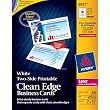 200 CARDS CLEANEDGE WHITE 2X3.5 FOR LASERS BUSINESS-CARDS