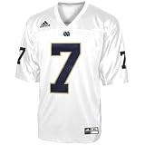 adidas - adidas Notre Dame Fighting Irish #7 White Replica Football Jersey