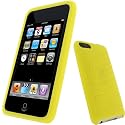 igadgitz Silikon H&uuml;lle Etui Case Schutzh&uuml;lle Tasche in Gelb f&uuml;r Apple iPod Touch 2G 2. Gen & 3G 3. Gen Generation 8gb, 16gb, 32gb & 64gb + Display Schutzfolie