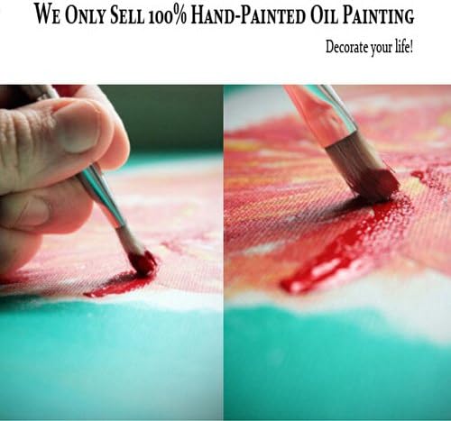 Tangi Art pablo picasso bottle of bass glass and package of tobacco 100% Hand-painted Modern Canvas Wall Art Floral Oil Paintings on Canvas for Home Decor 24 by 36 inches(60cmX90CM)