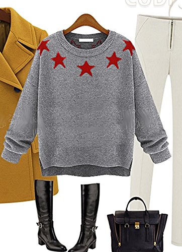 セーター 長袖 星 ジャケット コート 編み物 レトロ USA アメリカ カジュアル セクシー フレア ２次会 エレガンス 花柄 美脚 デート パーティ 秋物 冬物 可愛いスカーフ付き R149