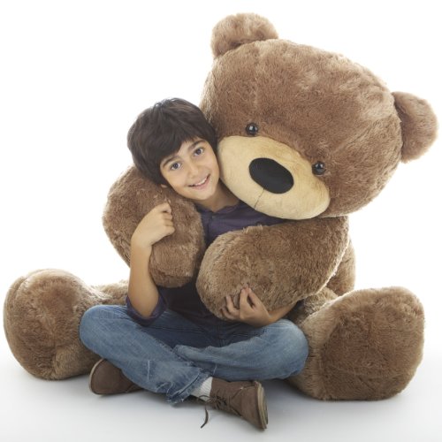 55" - Sunny Cuddles, Life Size Huggable  Soft, Light brown Plush Teddy Bear, by Giant teddy