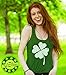 TeeStars Women's - Faded Shamrock St. Patrick's Day Tank Top