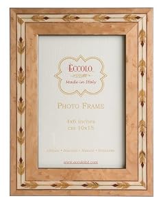 Italian Wooden Picture Frame, Feathers