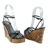 SYRUP Women Platfrom Black Sandals
