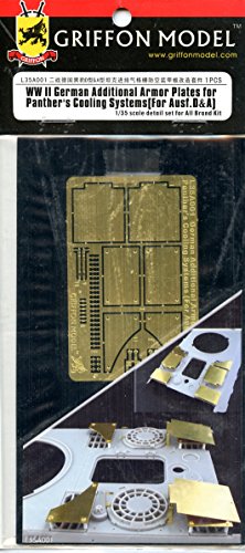 Griffon Model 1:35 WW2 Panther Cooling Systems Armor Plates PE Detail #L35A001