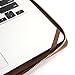 GMYLE PU Leather Laptop Zipped Book Case Vintage for MacBook Air 11 Sleeve - Brown