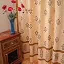 Red Poppy ~ Luxury Elegant India Floral Bathroom Shower Curtain 72x72