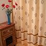 Red Poppy ~ Luxury Elegant India Floral Bathroom Shower Curtain 72x72