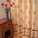 Red Poppy ~ Luxury Elegant India Floral Bathroom Shower Curtain 72x72