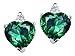 2.54 cttw AAA Heart Shape Created Emerald and title=