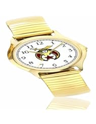 Masonic Bulova Yellow Gold Plated Dason-Reis Expansion Bracelet Mens Watch
