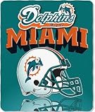 Miami Dolphins Lightweight Rolled Throw Blanket