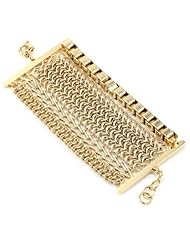 Giuseppe Zanotti Gold Finish Multi Layered Bracelet