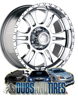 Ion Alloy (Series 195) Chrome - 16 x 8 Inch Wheel