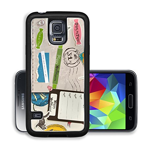 Luxlady Premium Samsung Galaxy S5 Aluminium Snap Case Vintage Halloween scrapbooking set IMAGE ID 26453314