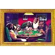 C.M. Coolidge (Bold Bluff, Dogs Playing Poker) Art Poster Print - 24x36