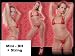 2tlg Gogo Set BH+String Rot Spitze Transparent sexy