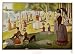 Sunday Afternoon on the Island of La Grande Jatte, c.1886 by Georges Seurat. Size 27.11 inches width by 18.06 inches height. High Quality Art Poster Print